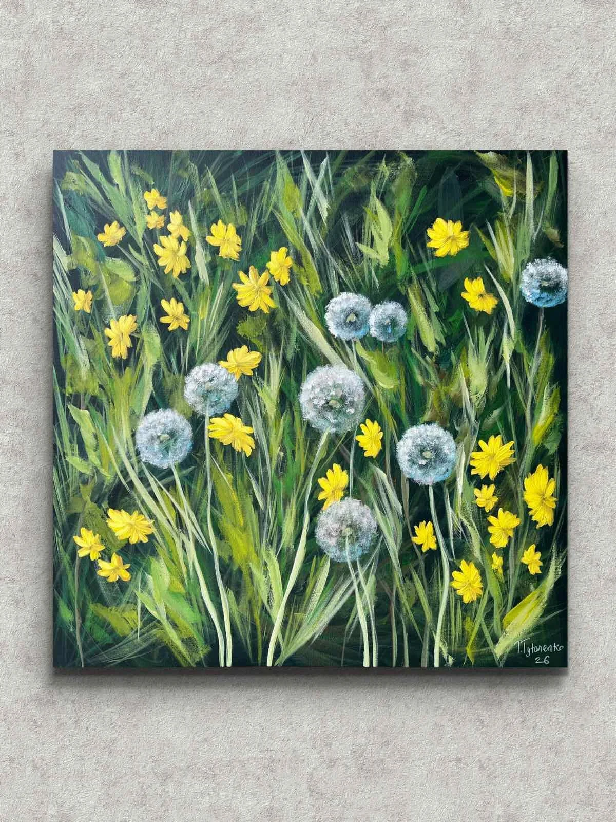 Finally- Original Dandelions Painting