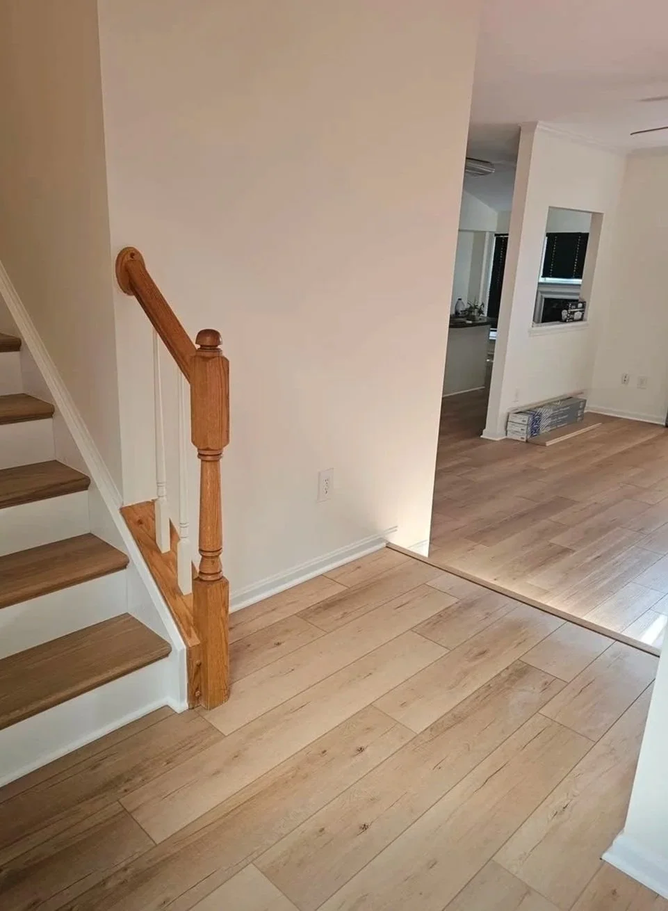 LVP andstair tread installation.