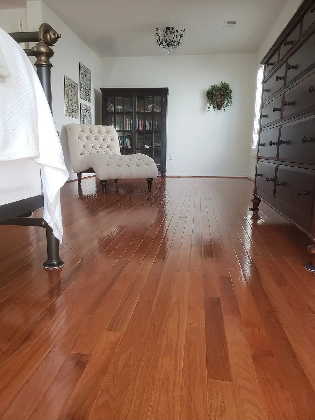 Solid hardwood installation. Idlewild, Fredericksburg VA.
