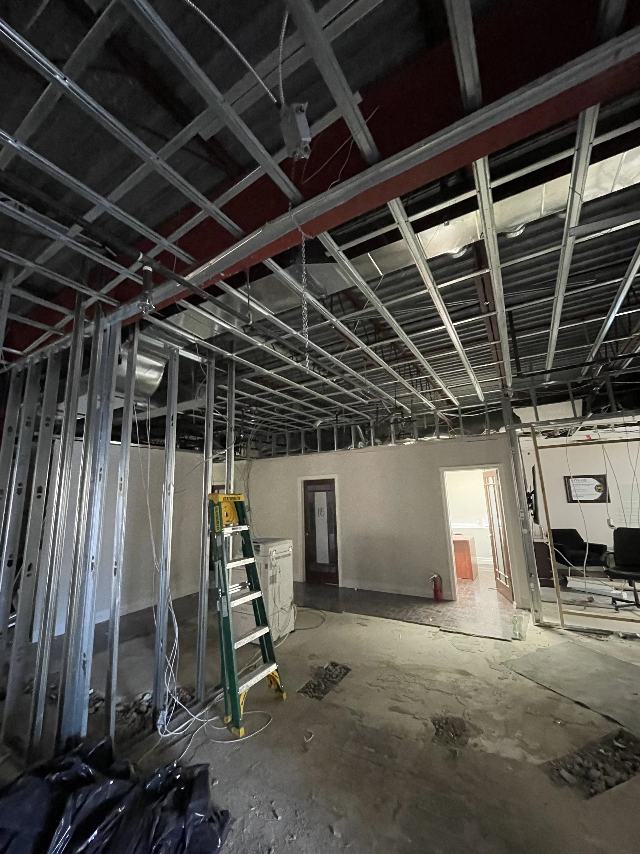 Drywall ceiling metal Framing