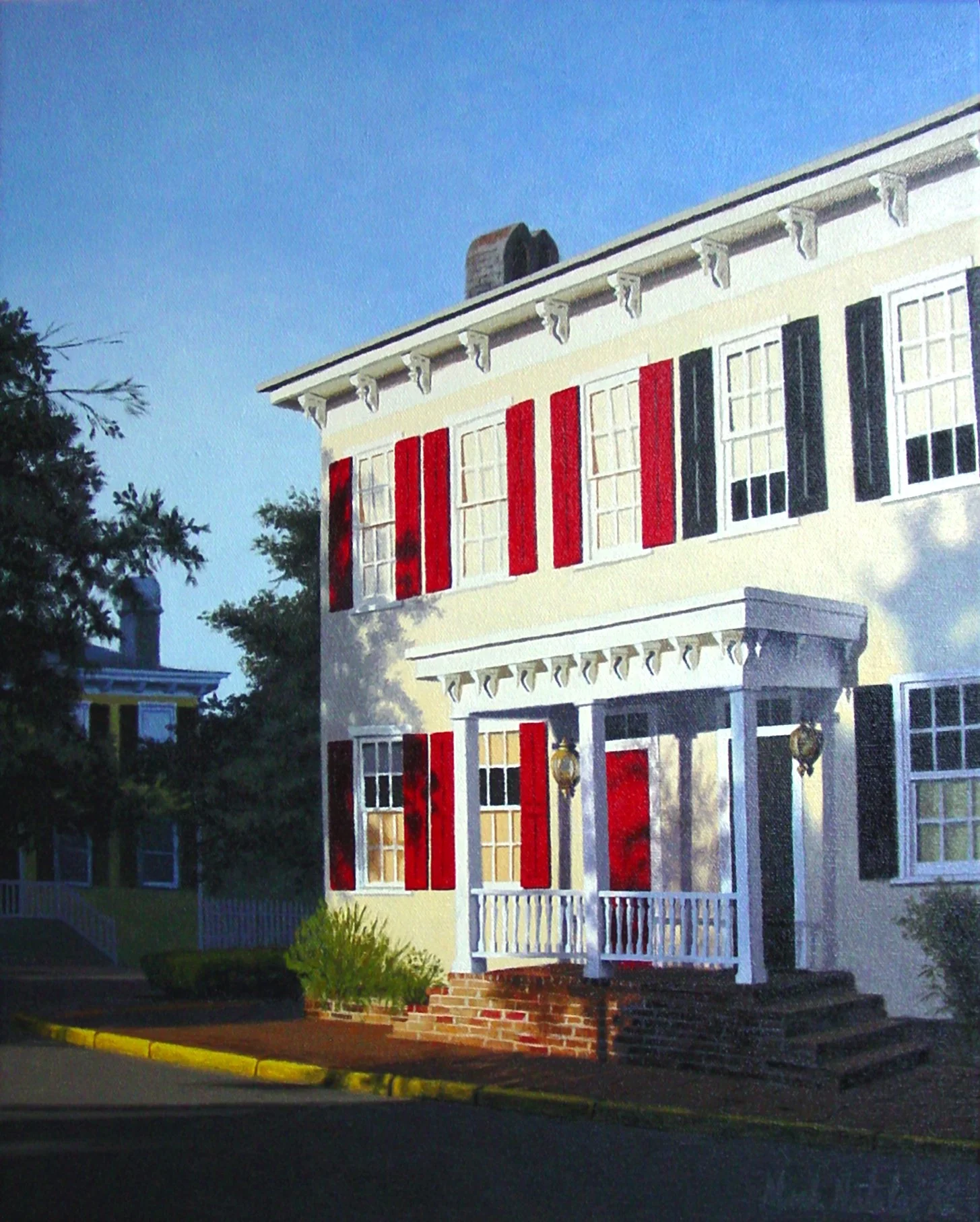 "Red Shutters" Oil on Canvas 20" x 16" - SOLD