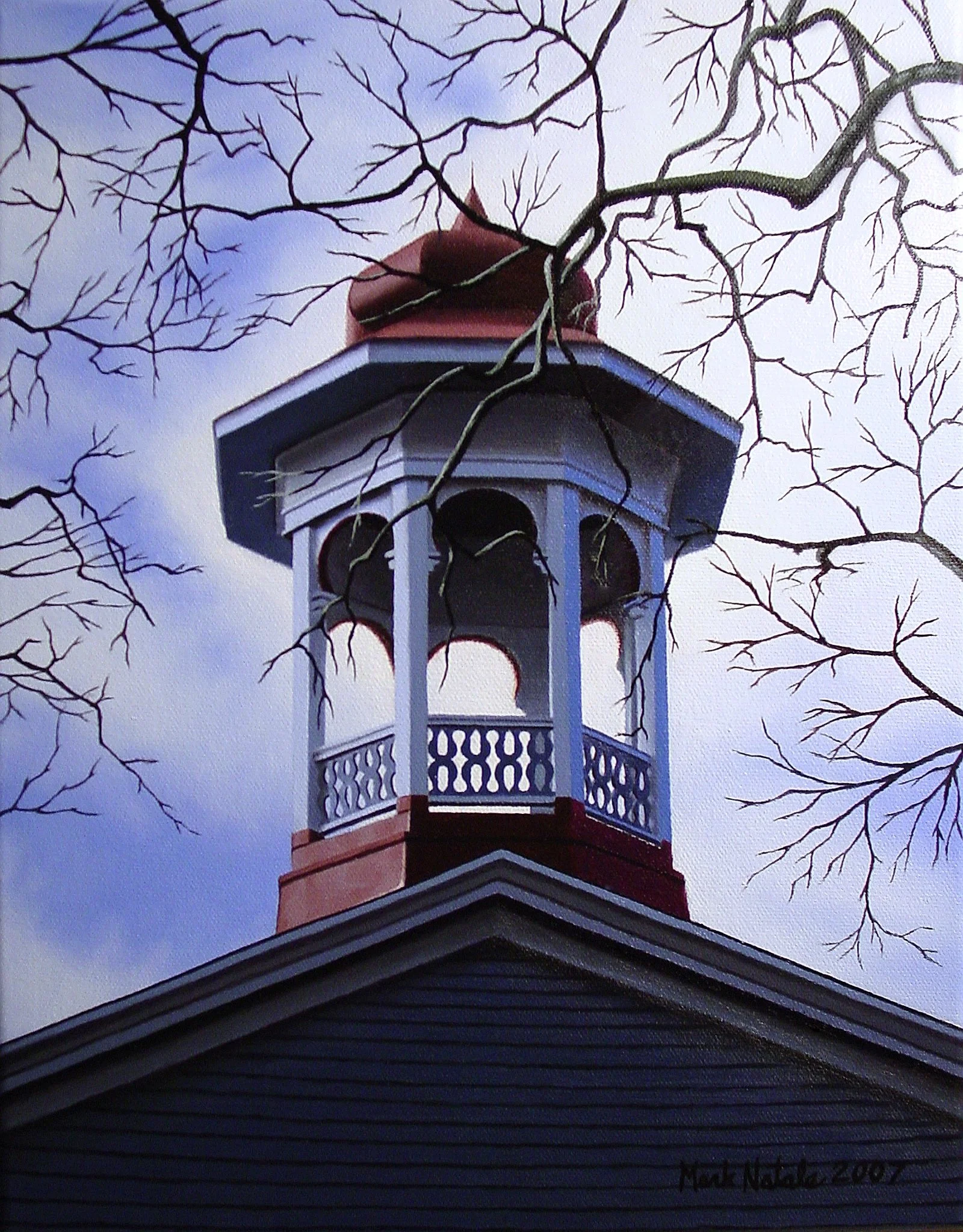 "Over Lafayette Street" Oil on Canvas 14" x 11"