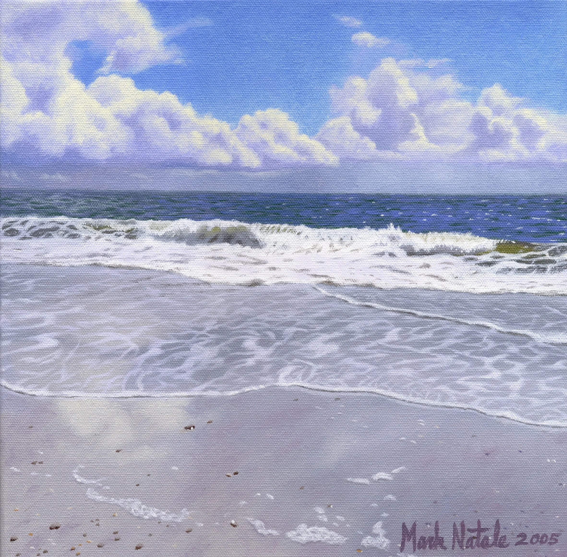 "Main Beach, Amelia Island" Oil on Canvas 12" x 12" - SOLD