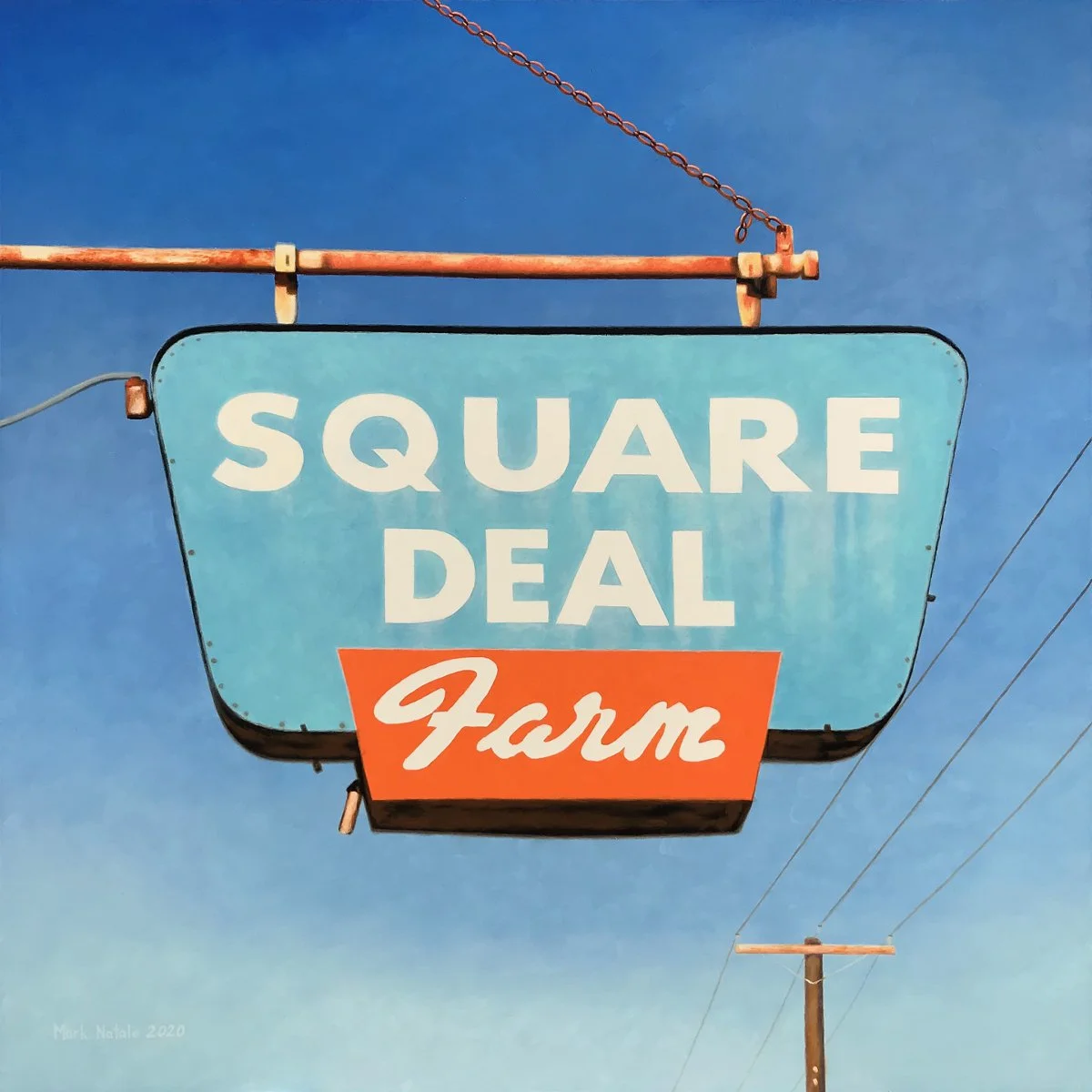 "Square Deal Farm" ~ Oil on panel ~ 30" x 30" - SOLD