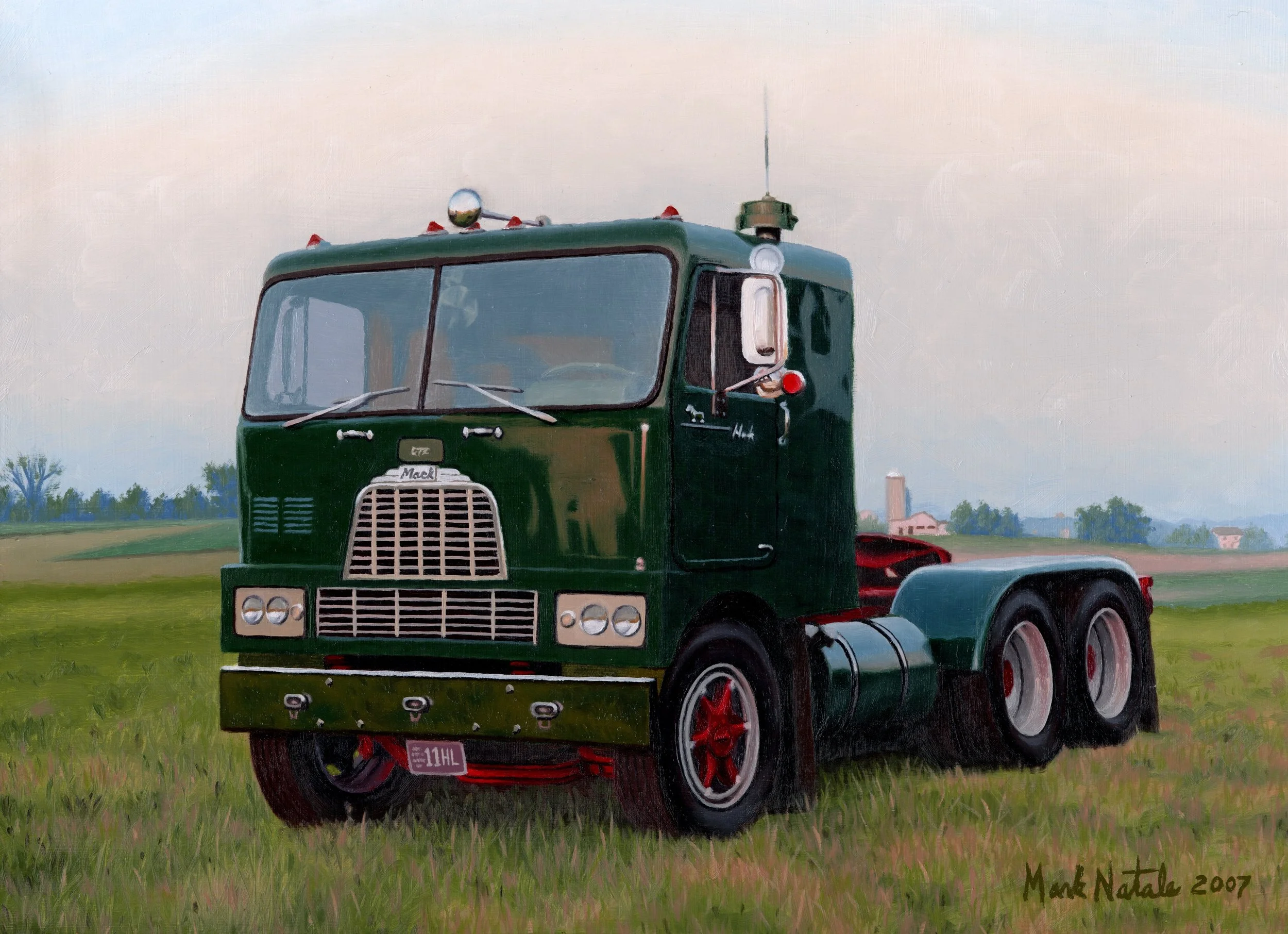 "Mack G-75" Oil on Board 9" x 12" - SOLD