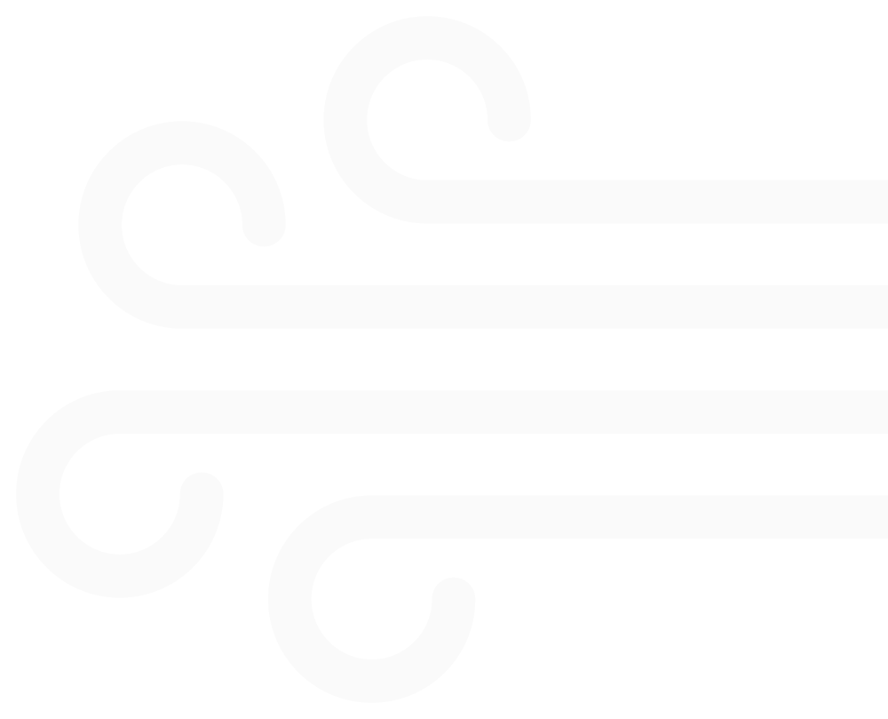 A black background with white, abstract, curving lines forming a decorative pattern.