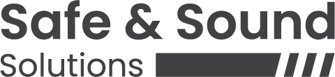 safe and sound solutions logo in dark grey