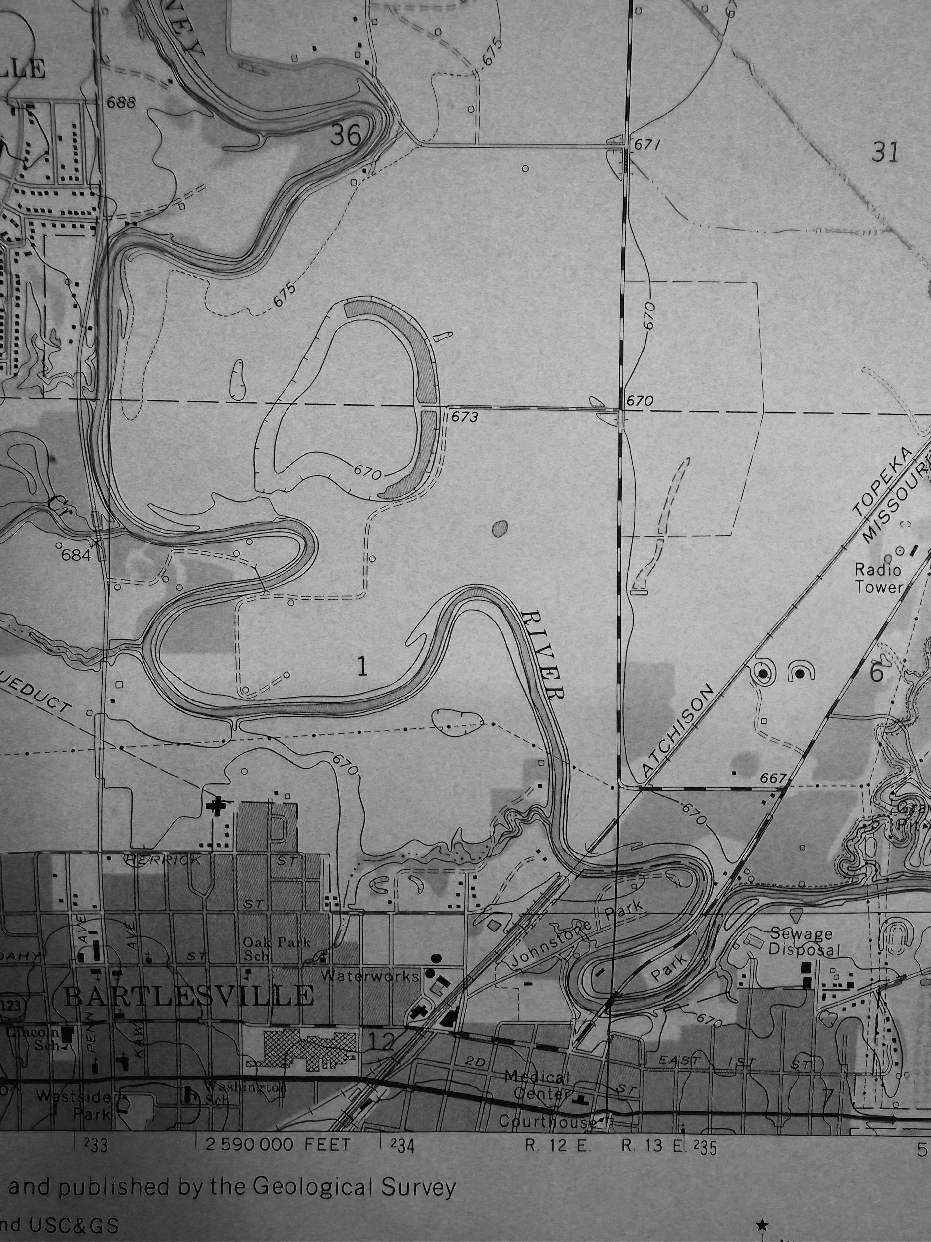 Detailed land survey and mapping graphic representing entitlement, infrastructure planning, and site feasibility analysis.
