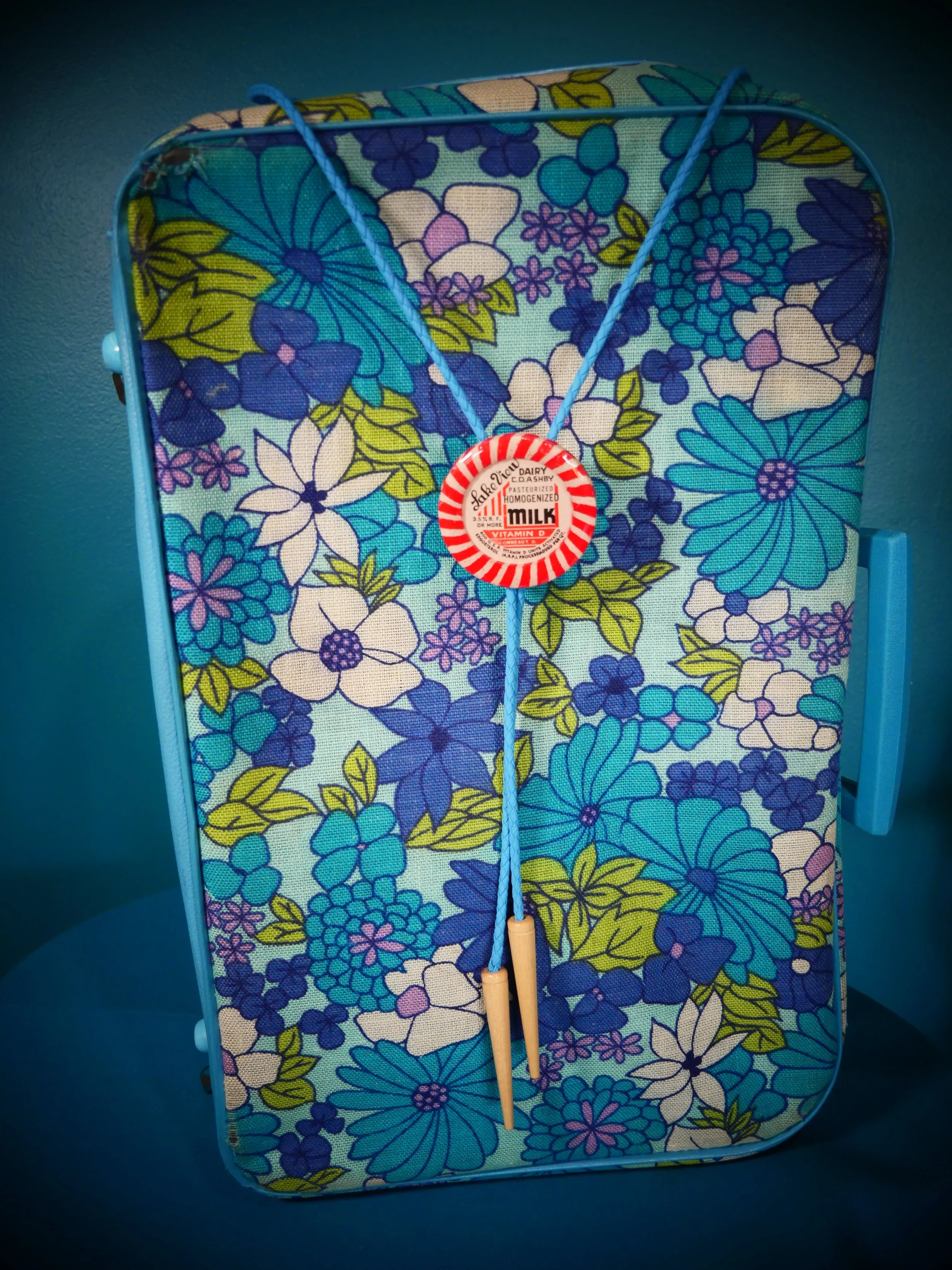 LakeView Dairy C.D. Ashby Vintage Milk Cap Bolo Tie