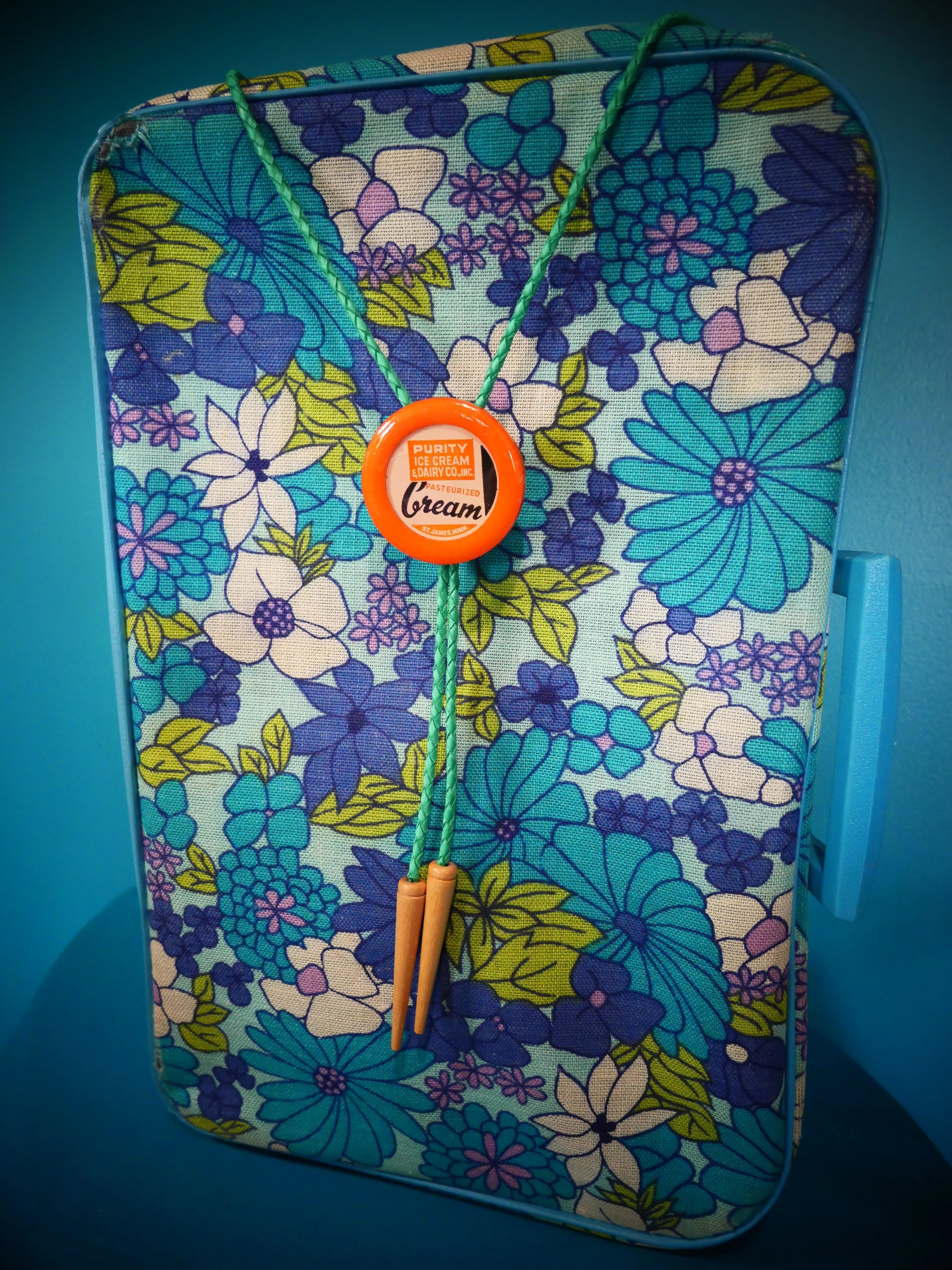 Purity ice cream & dairy co Vintage Milk Cap Bolo Tie