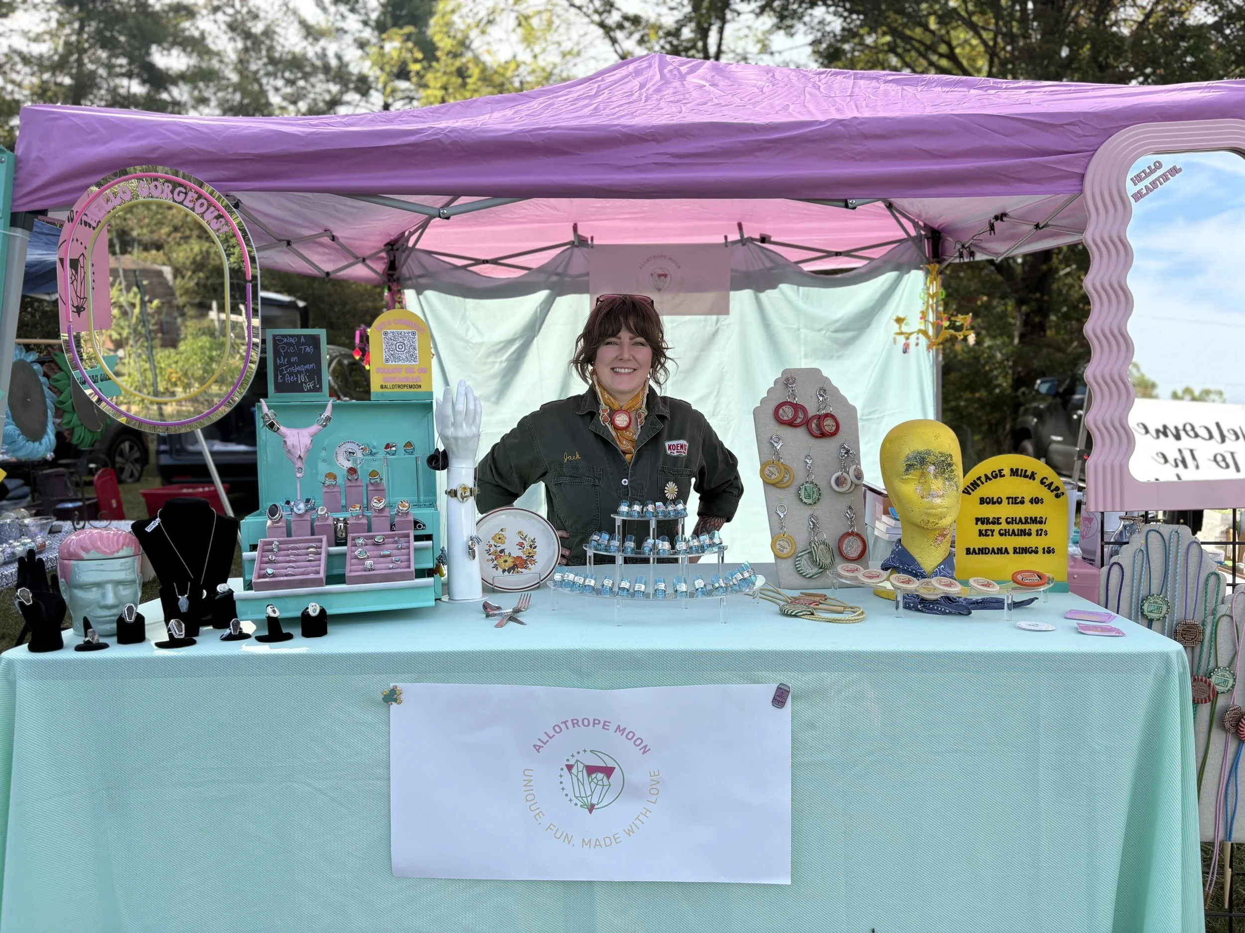 Getting Myself out there and meeting people in public. Being present at markets is new to me but I do love sharing my art!