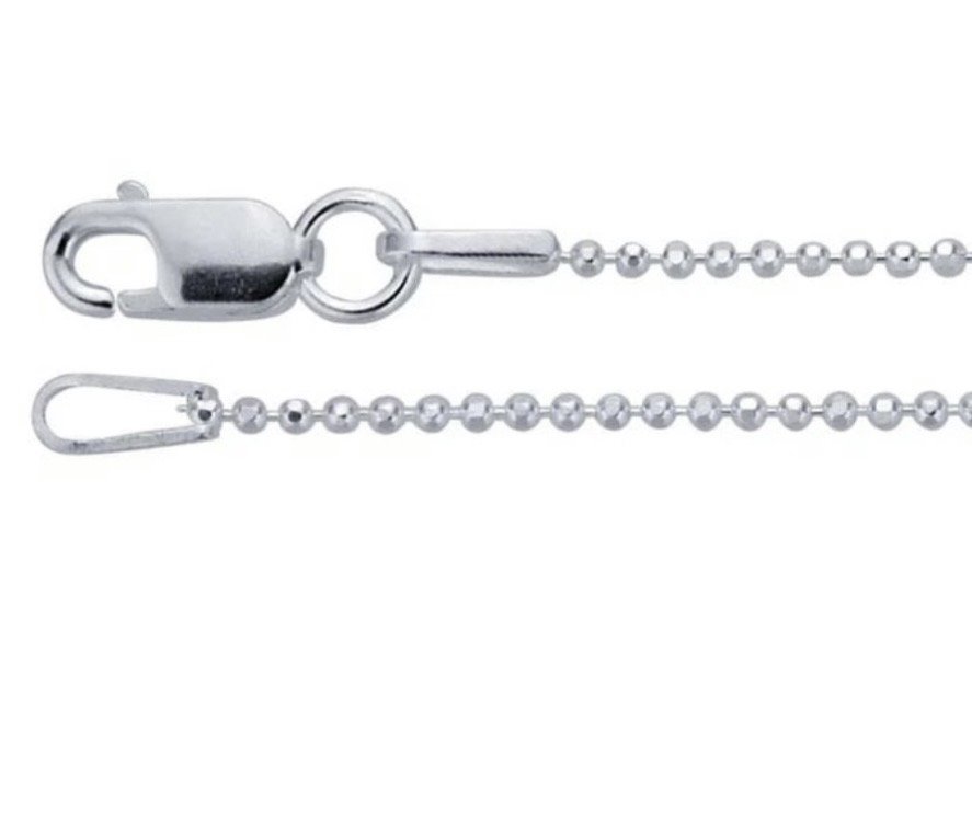 16" 925 Silver Ball chain