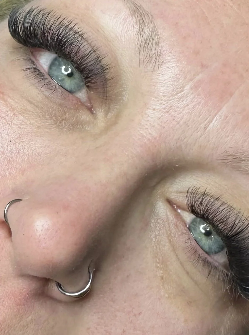 Eyelash extensions at Beauty and the Beach, in Crown Point, Indiana.