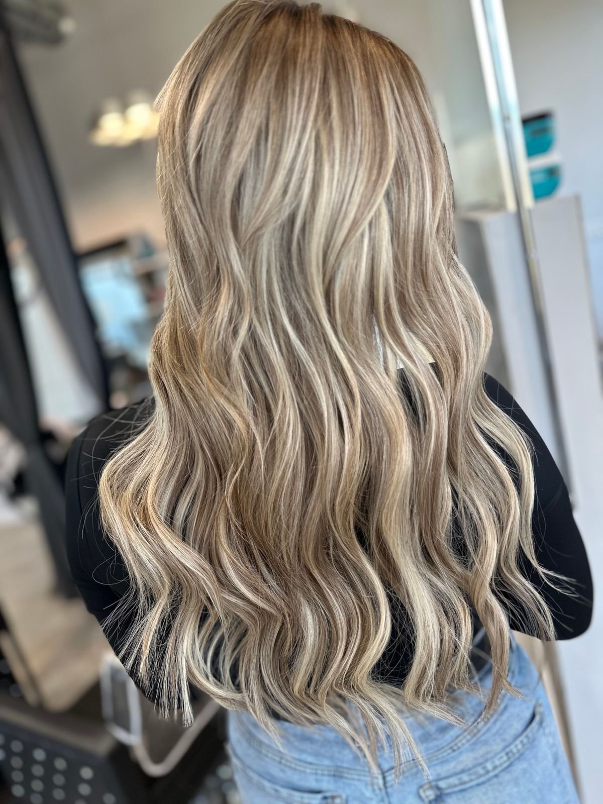 Tape in hair extensions at Beauty and the Beach.