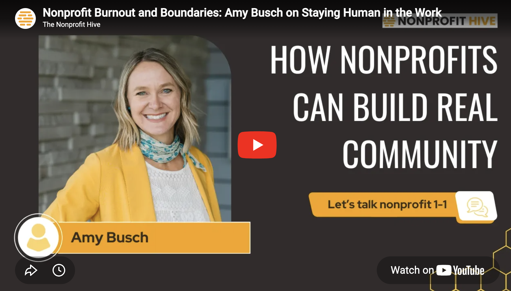 Nonprofit Burnout and Boundaries: Amy Busch on Staying Human in the Work