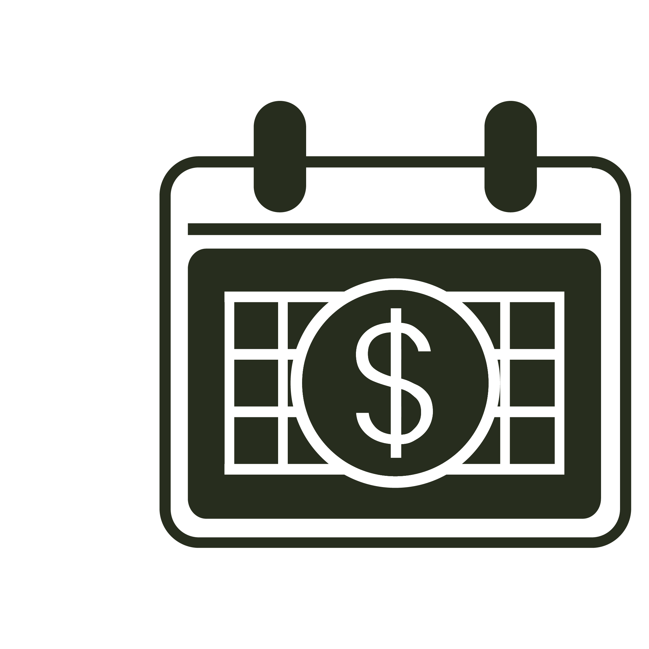 Outline of a toy or model train engine with a dollar sign on its face, depicted in a minimalist style.