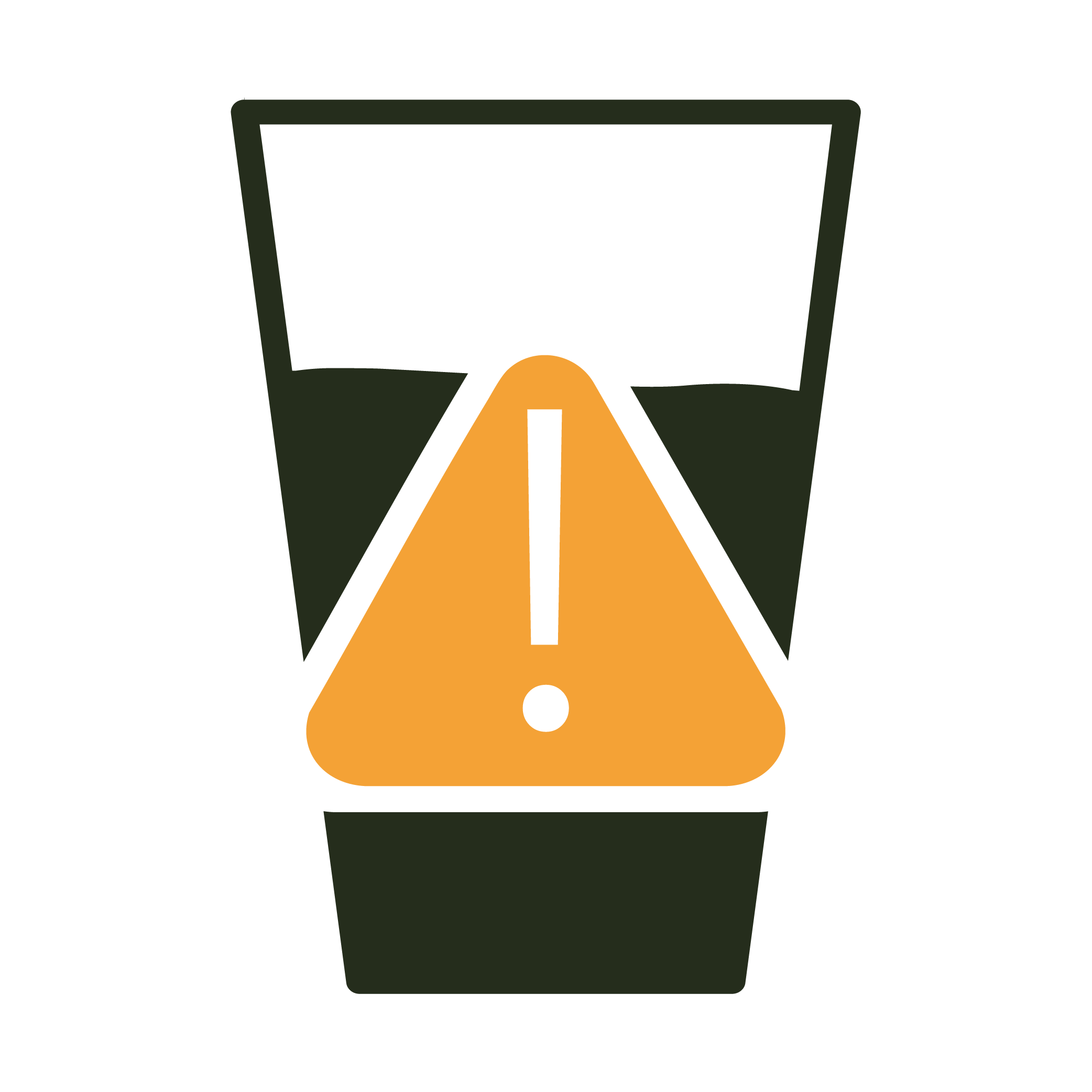 Illustration of a safety helmet with a barcode and bullet point list with a yellow arrow pointing down.