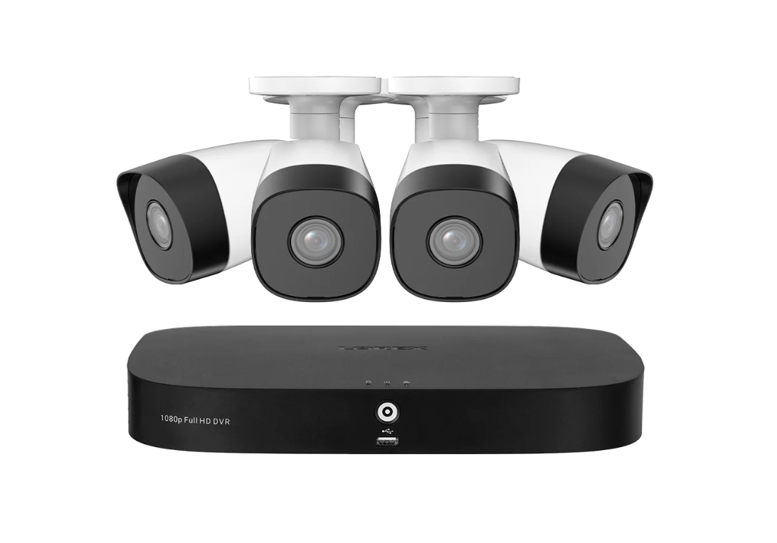 Lorex 1080p 4 Camera Capable 1TB Wired DVR System with 1080p HD CVI Bullet Cameras With Installation