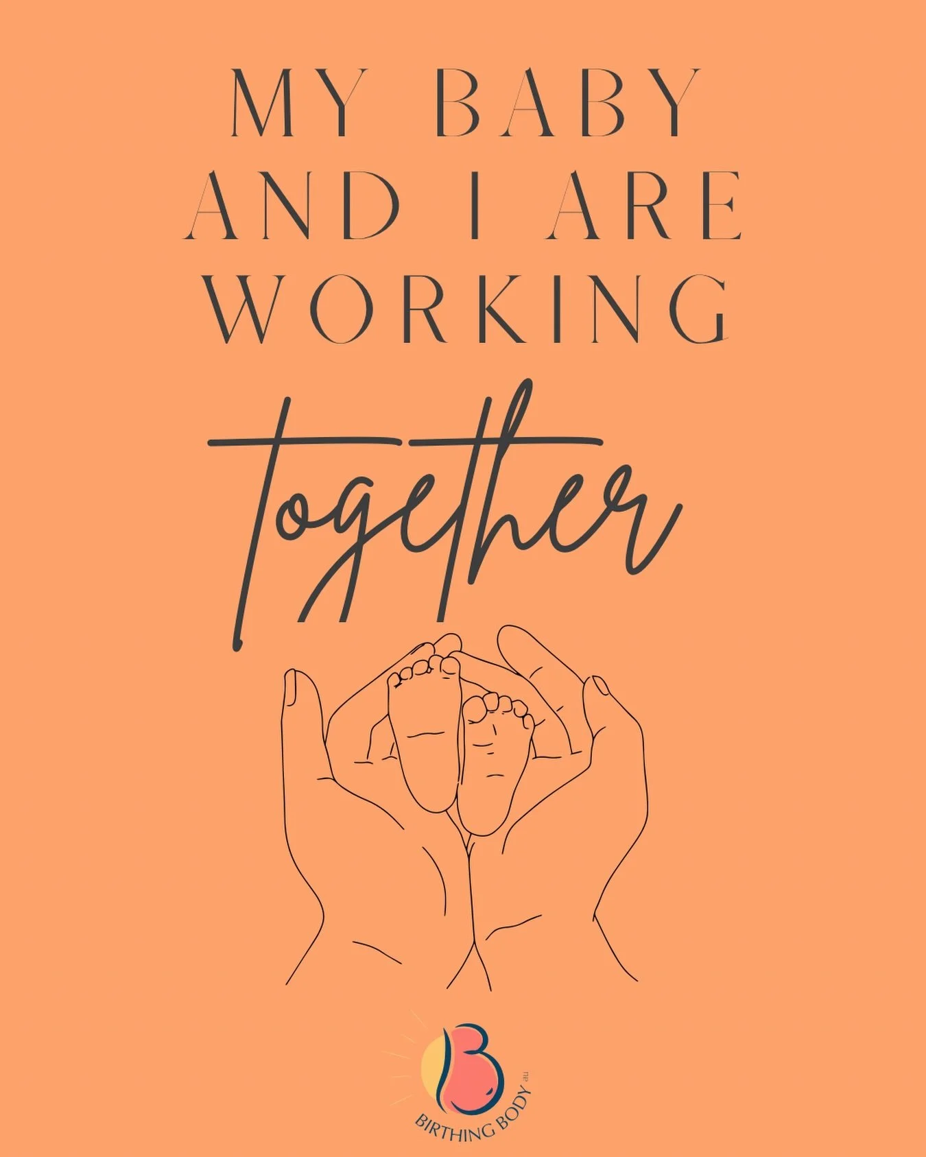 Save this for your birth 
💙🧡🩷💛

My baby and I are working together.
Each wave brings us closer.
My body knows what to do, and my baby knows how to be born.
We are a team in this.

What birth affirmations do you love or come back to? I&rsquo;d lov