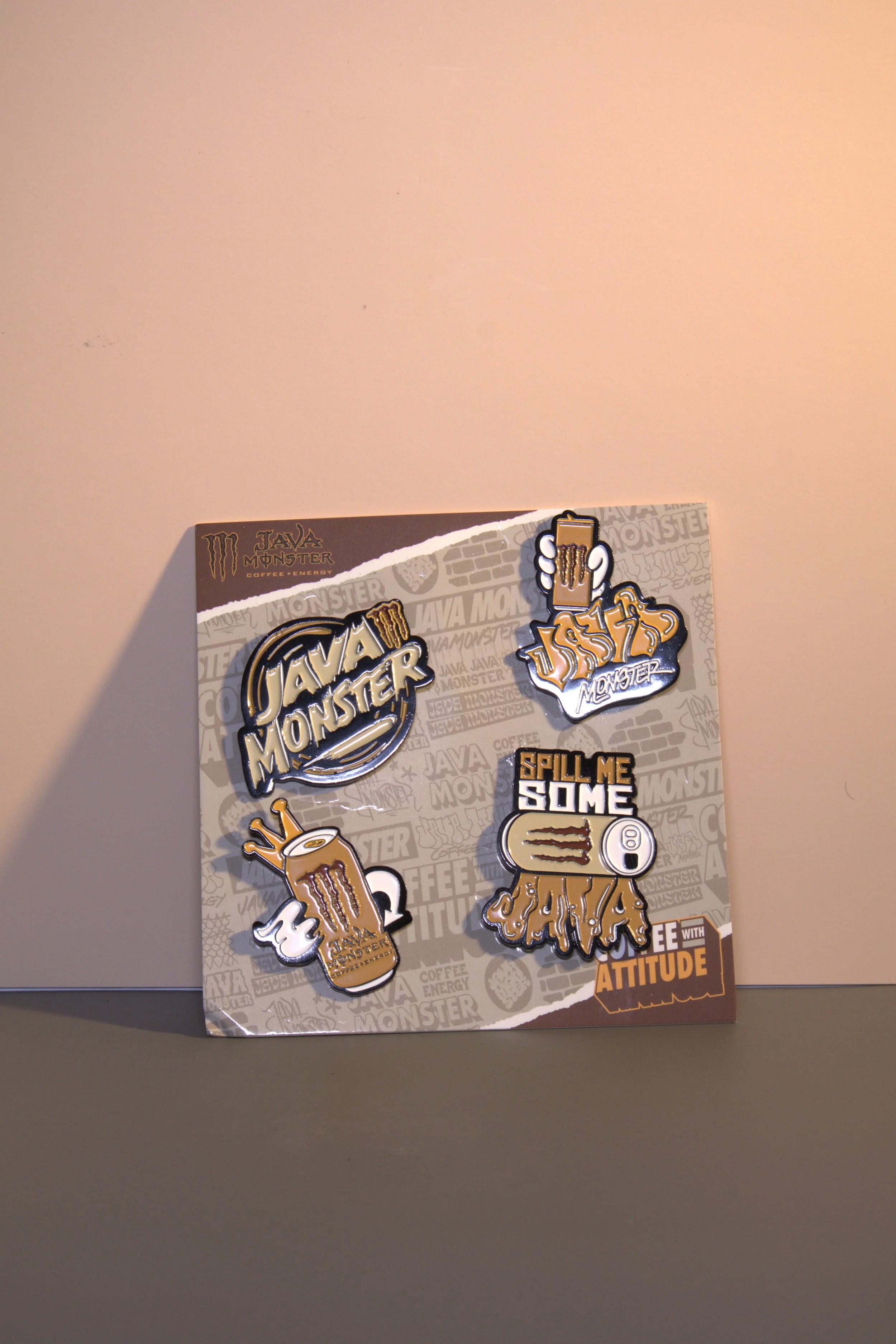 4 Monster Energy Java Pins