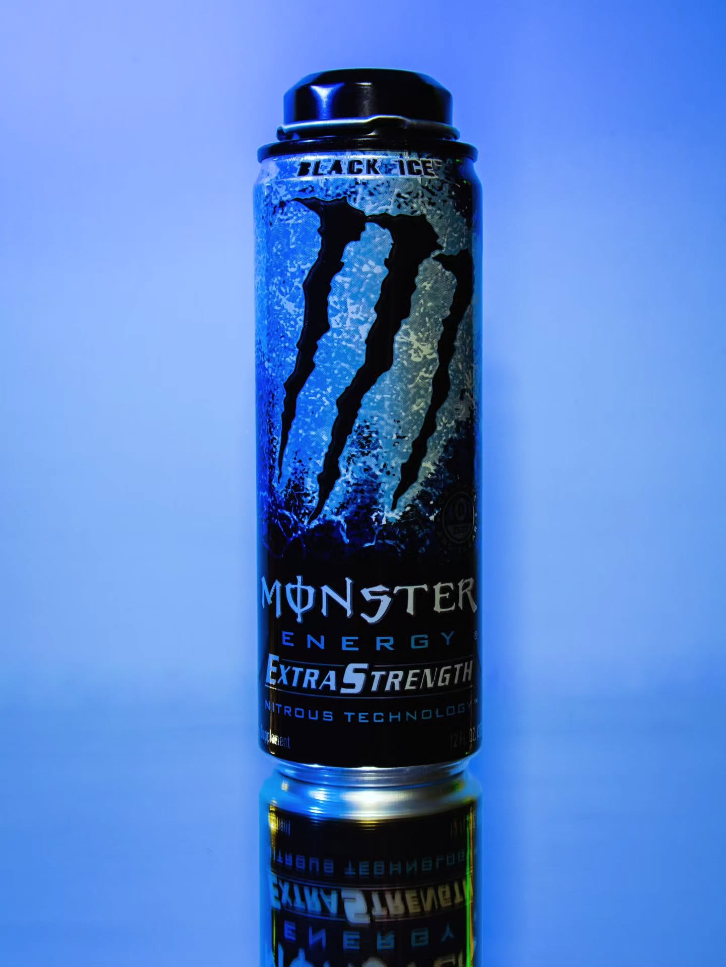 Monster Energys Discontinued line of Nitrous Extra Strength, and the Black Ice flavor. Looks like the large 710mL bottle we currently have, but is actually tiny, at 355mL with the same twist top.

#monsterenergy #blackice #monstercollection #disconti