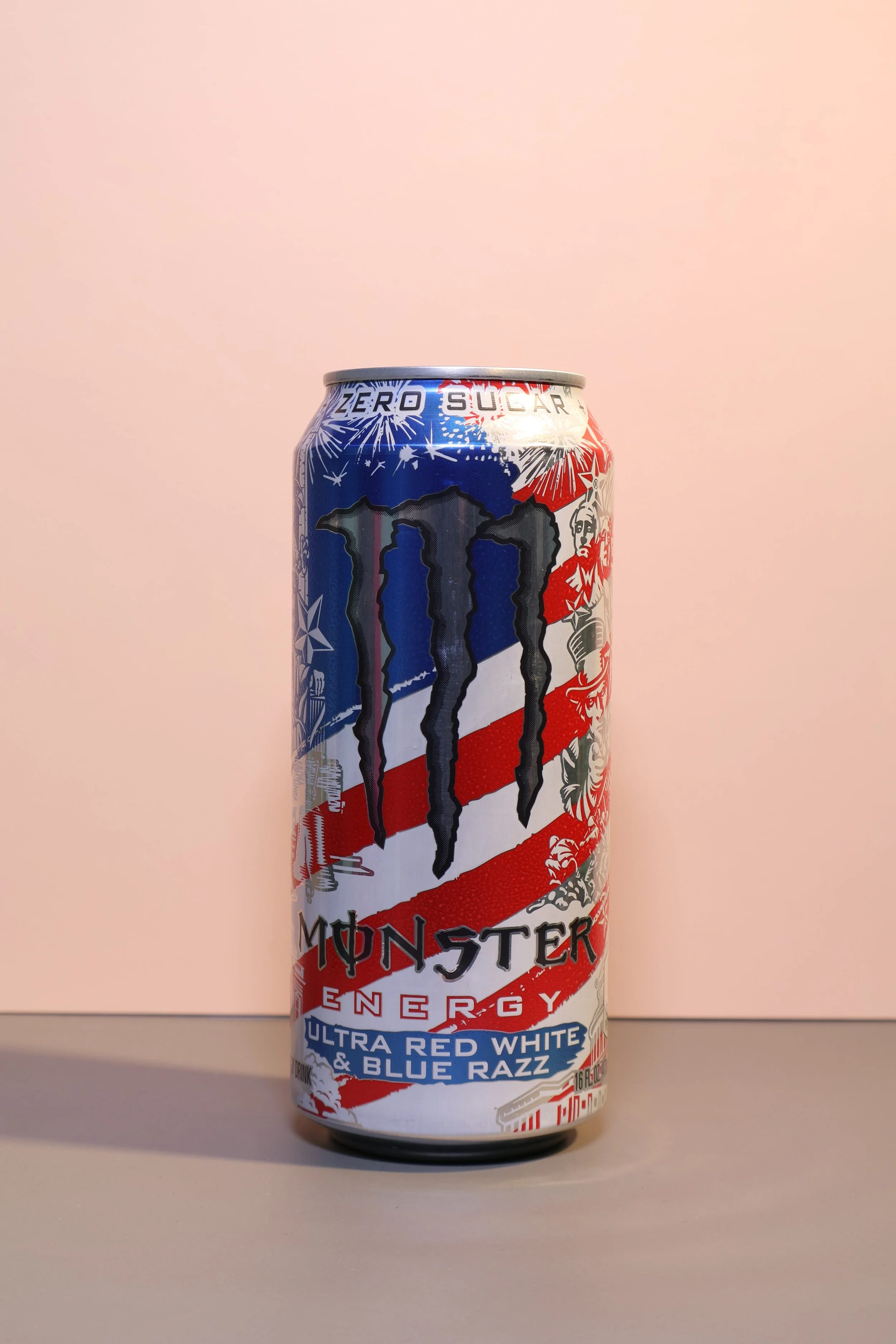 Ultra Red, White & Blue Razz Silver Top