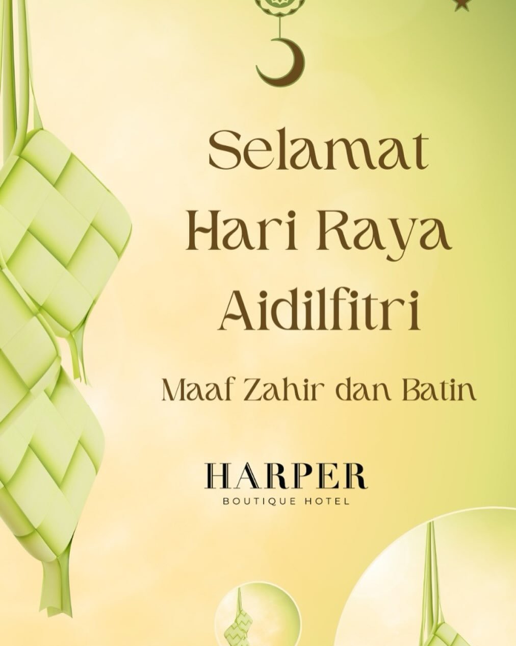 Semoga Aidilfitri ini dipenuhi dengan kegembiraan, keberkatan dan kasih sayang 💚