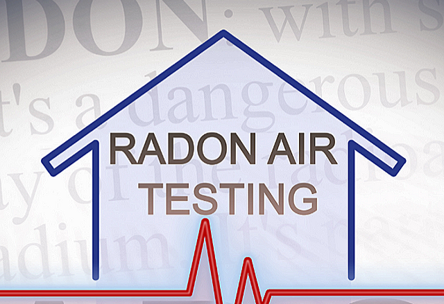 Radon air testing illustration representing professional radon measurement in a home.