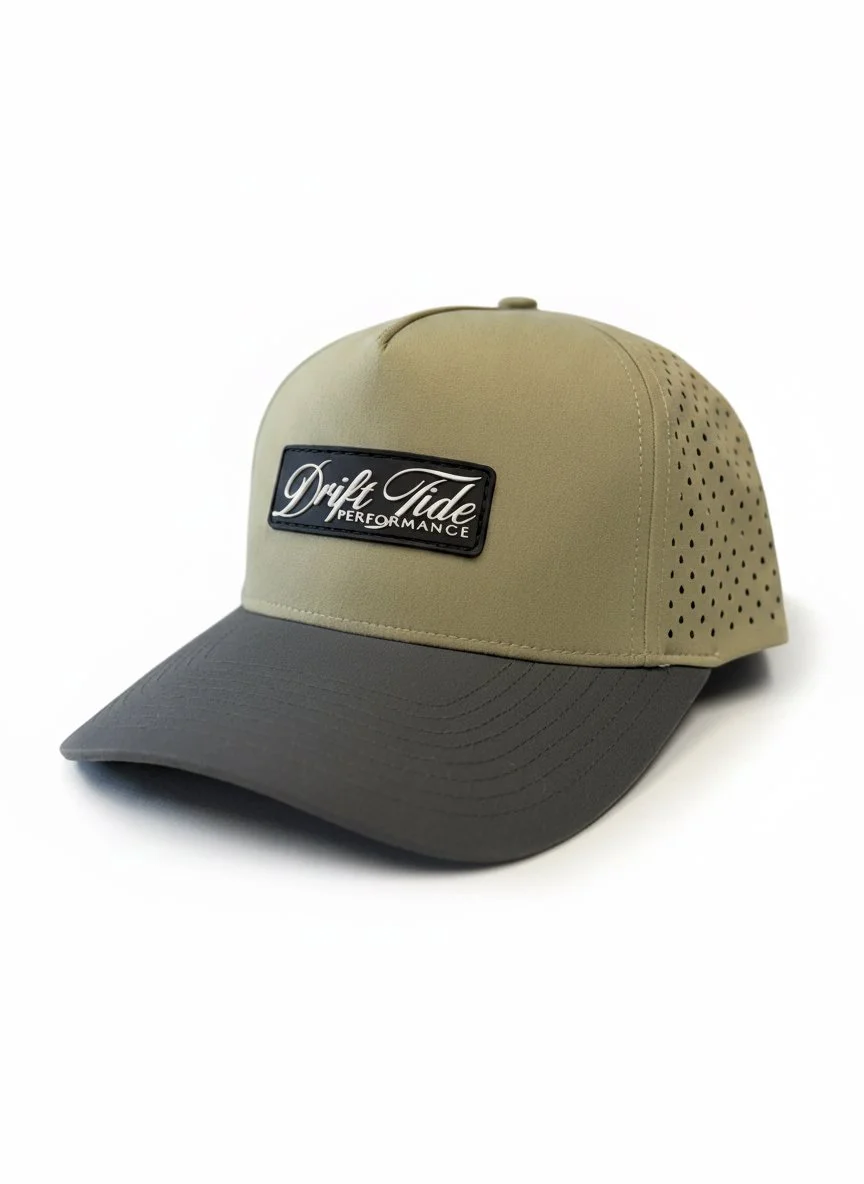 PVC Olive+Charcoal Performance Hat