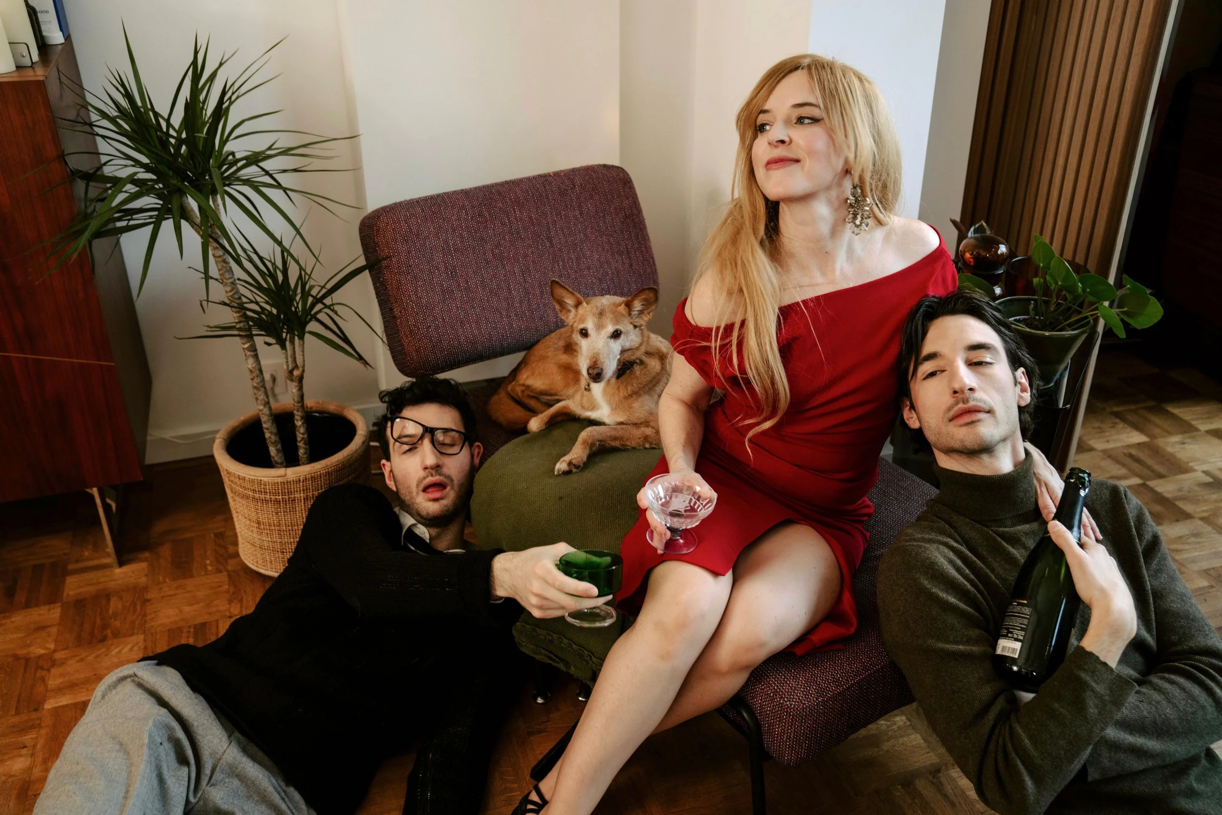 Le Chien et les Trois amis