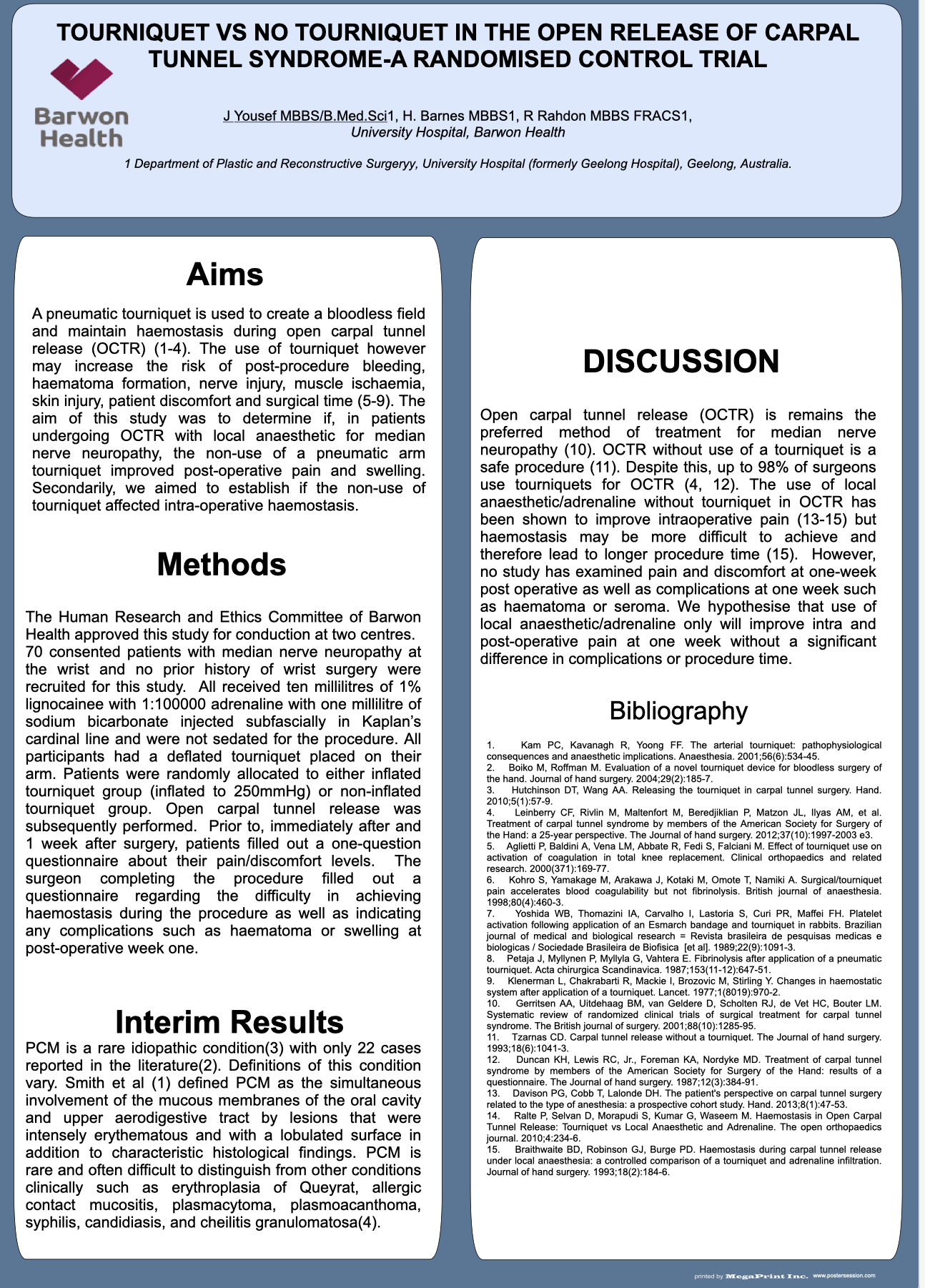 Poster Presentations