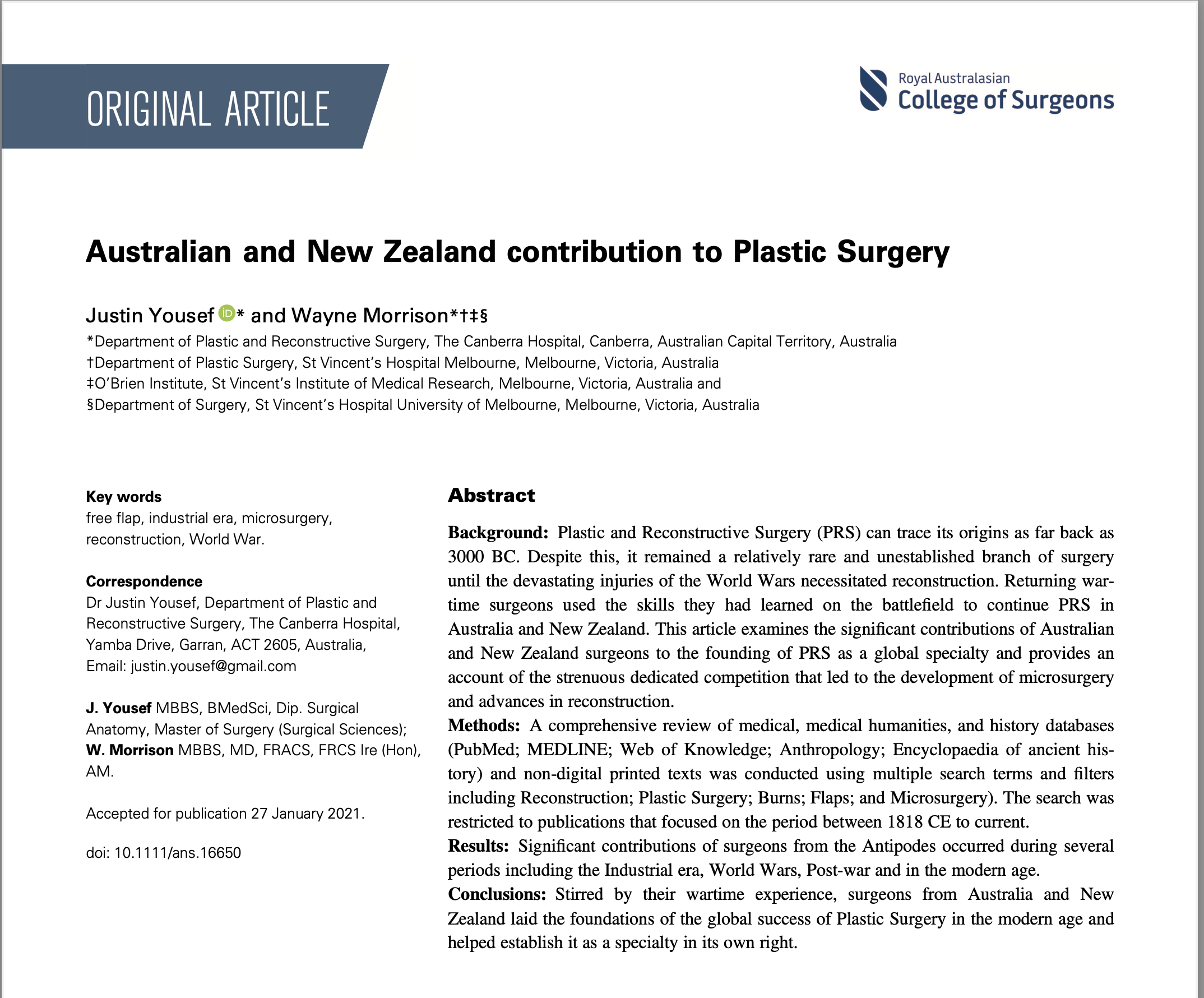 Journal Article Publications