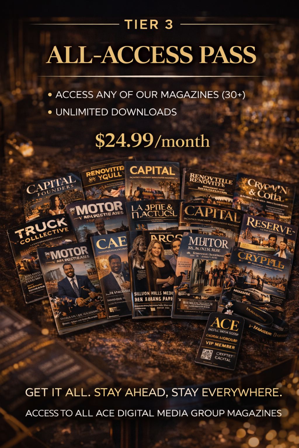 Tier 3 Subscription - All Access Pass