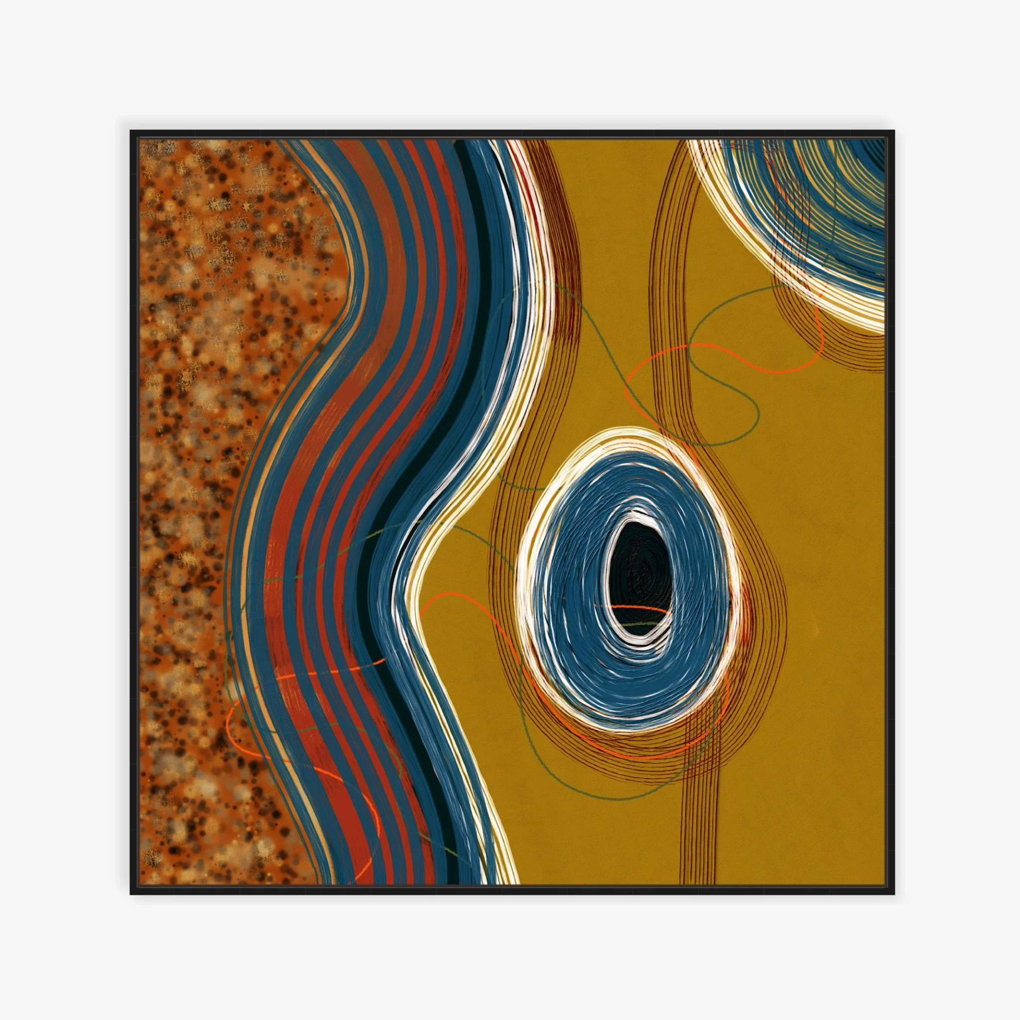 Ancient Current - Abstract Earth-Inspired Art