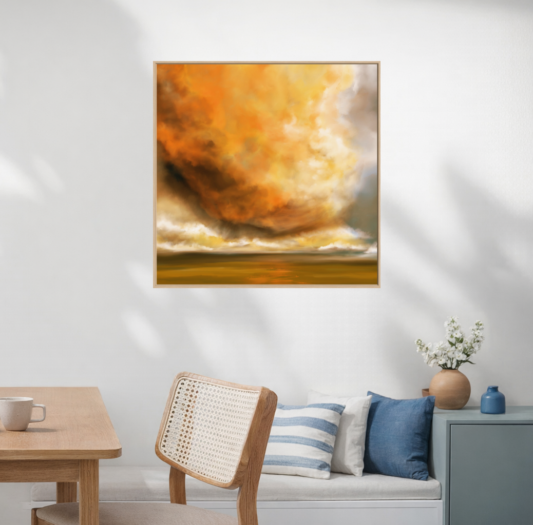 Battle across the Horizon Landscape Art Print