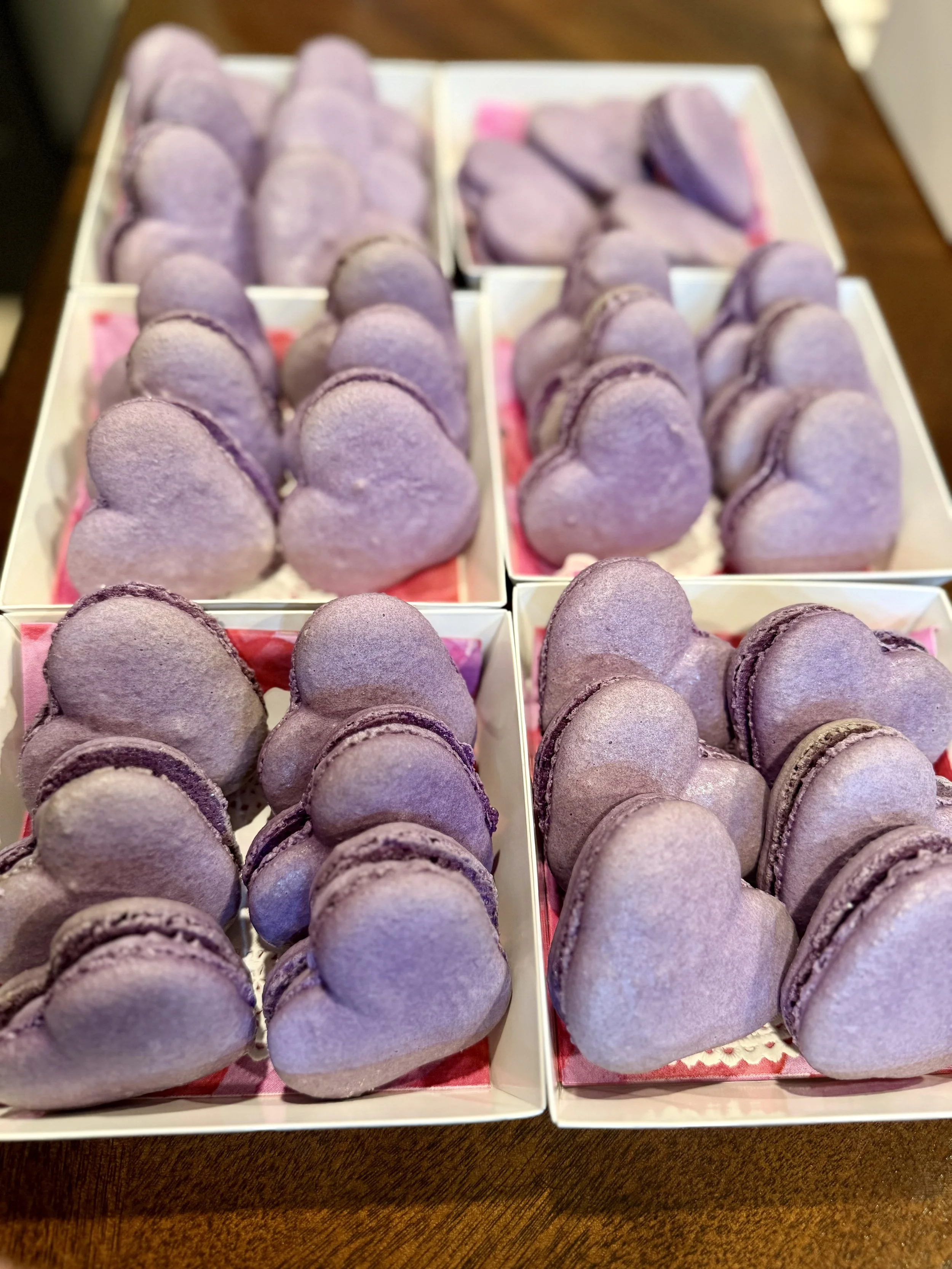 Heart French Macarons