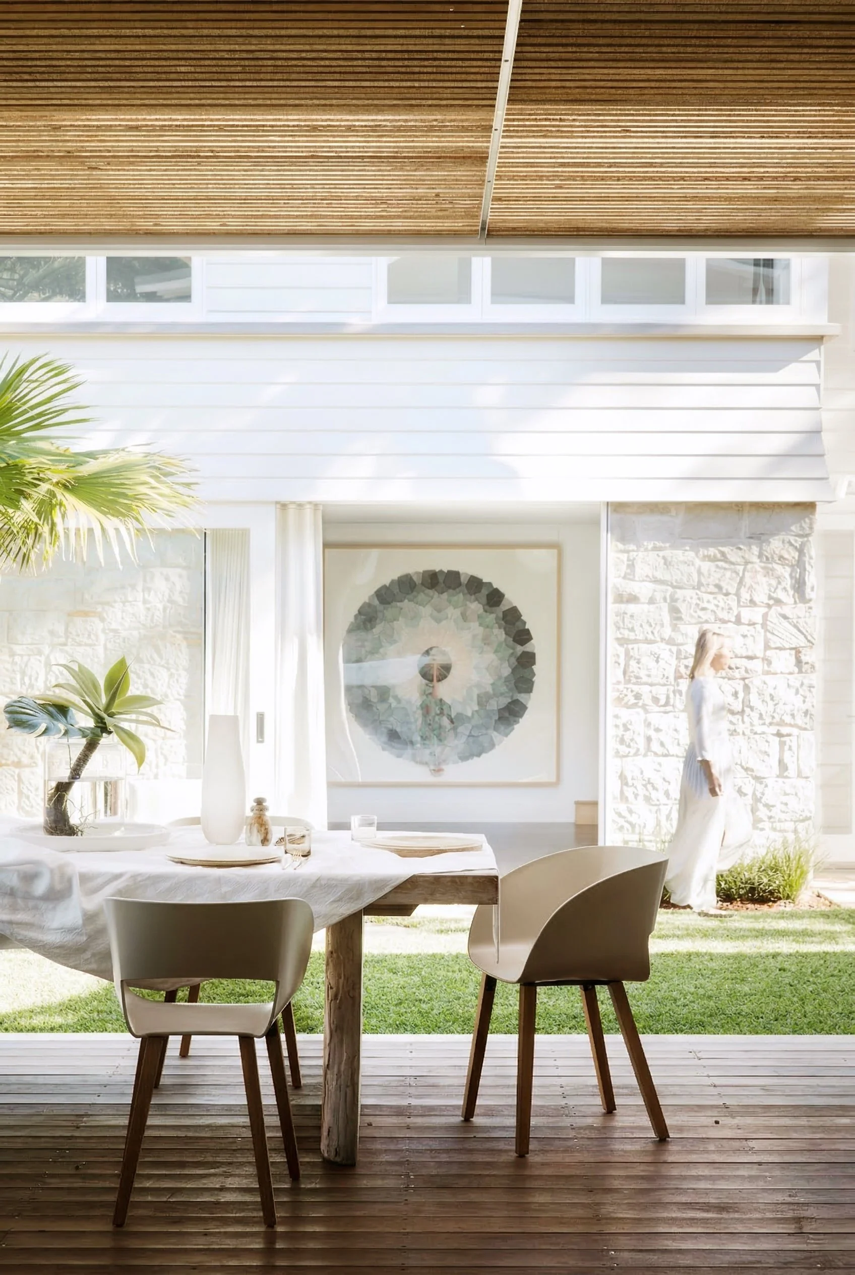 Palm Beach alfresco dining area, styled by RCD Interiors.