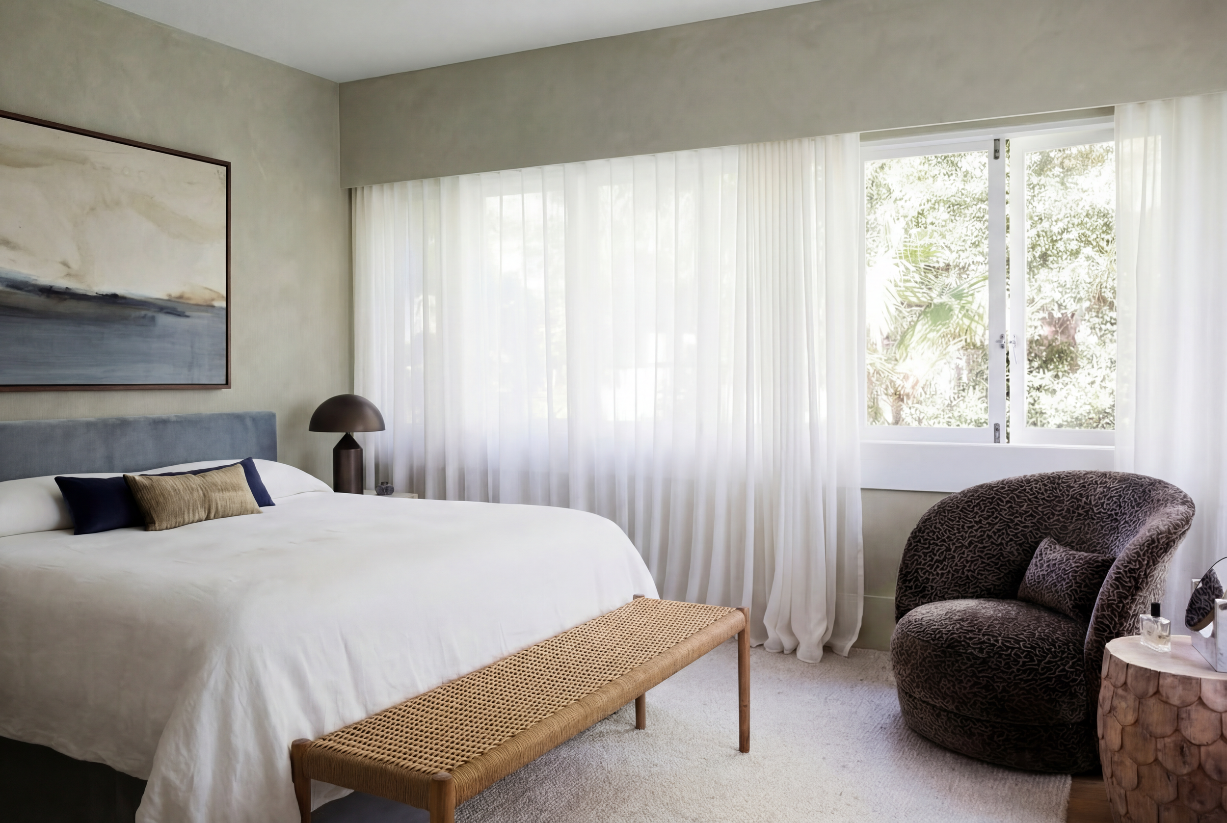 Palm Beach modern coastal bedroom