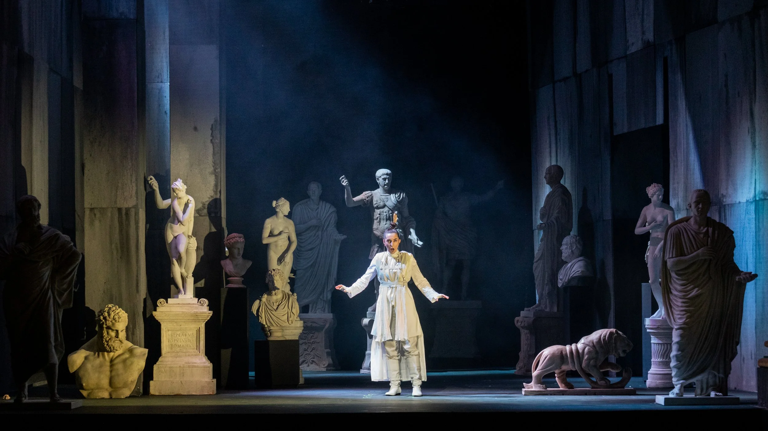 Scene from Pelopida (1747) by Girolamo Abos, directed by Brett Nicholas Brown at the Valletta Baroque Festival, Teatru Manoel Malta