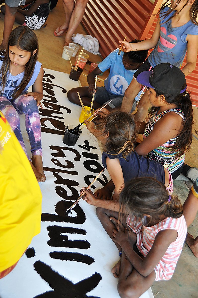 Kids painting banner
