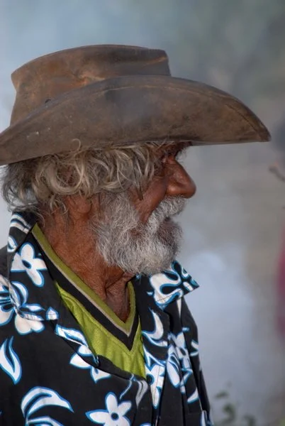 Bearded man in hat