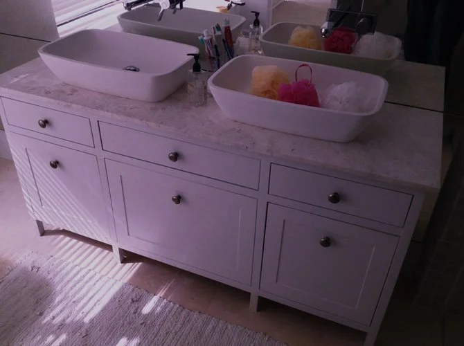 The kitchen… solid wood shaker, hand painted
Framed details on larger doors & panels