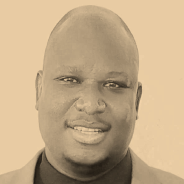 Black and white headshot of our Research and Coordination Associate