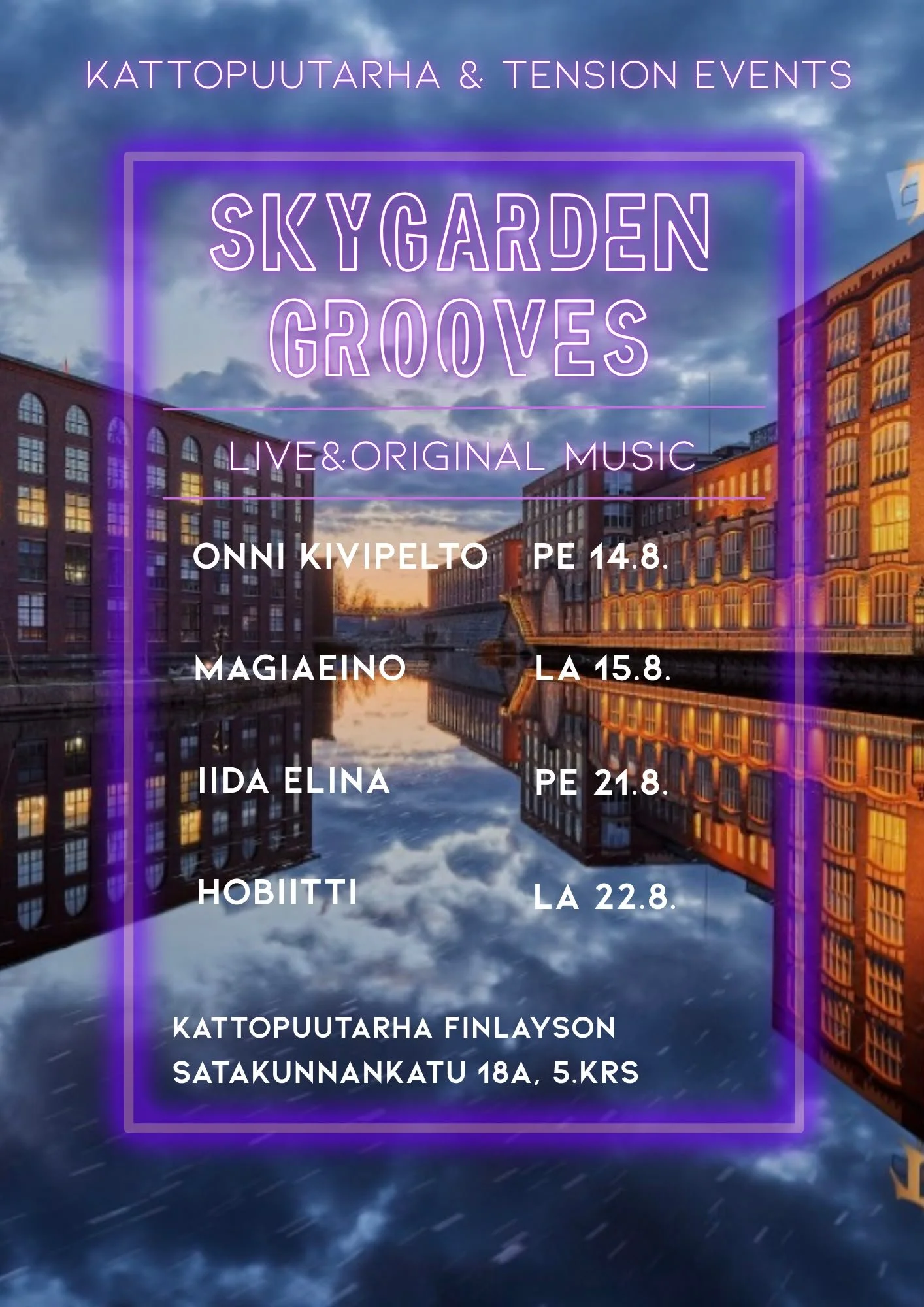 Skygarden Grooves keikat