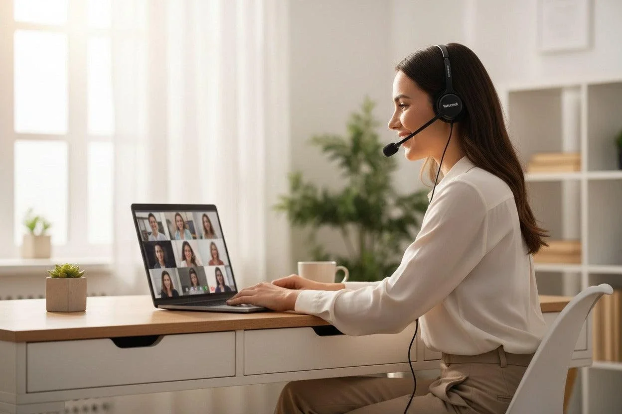Online hanghasználat és videóhívás fejhallgatóval – professzionális hangterhelés és hanggondozás a The Kelemen Method® Voice Health Framework szemléletében