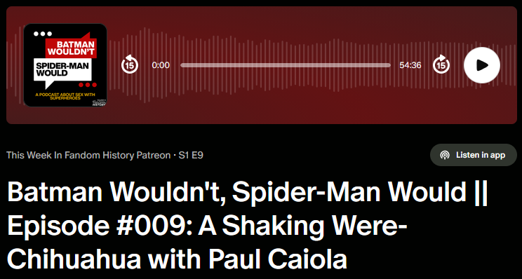 Batman Wouldn't, Spider-Man Would