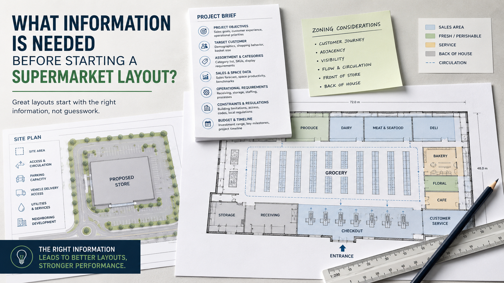 What Information Is Needed Before Starting a Supermarket Layout?