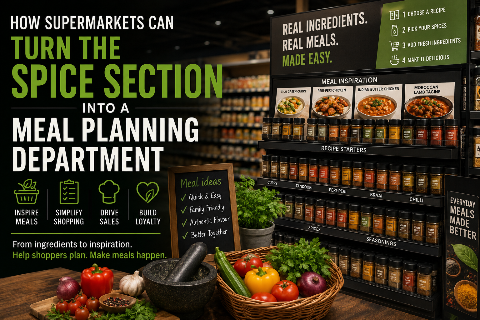 How Supermarkets Can Turn the Spice Section Into a Meal-Planning Department