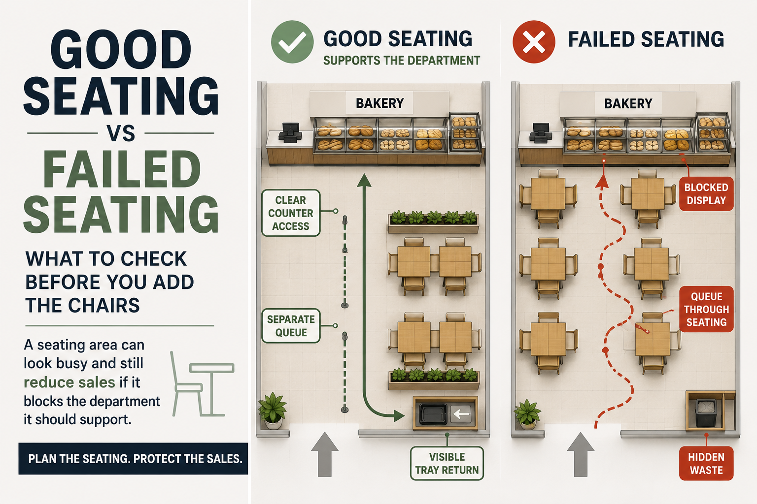 Supermarket Seating Areas: What to Check Before You Add the Chairs