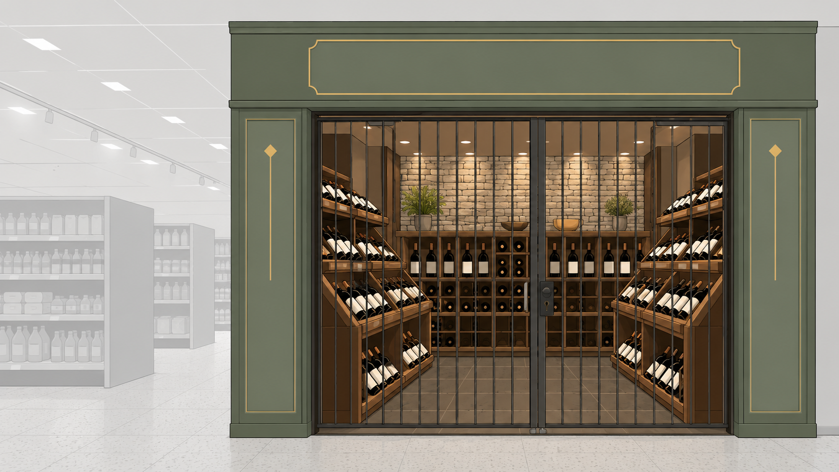 How to Plan a Supermarket Wine Department (Room vs Gondola Run)